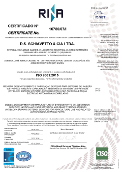 Quality certificate PDF.